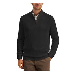 CLUBROOM Mens Black Quarter-Zip Pullover Sweater XXL